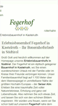 Mobile Screenshot of foegerhof.com
